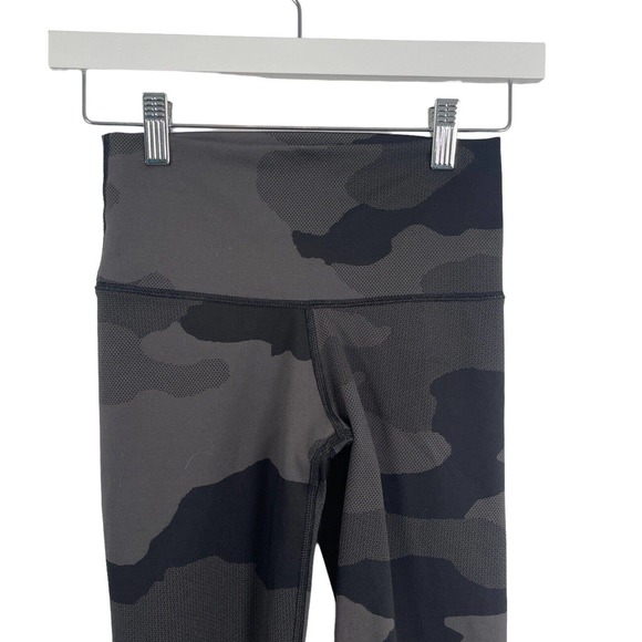 Aerie High Waisted Black Grey Camo Leggings Active Workout Womens Small - Picture 3 of 9